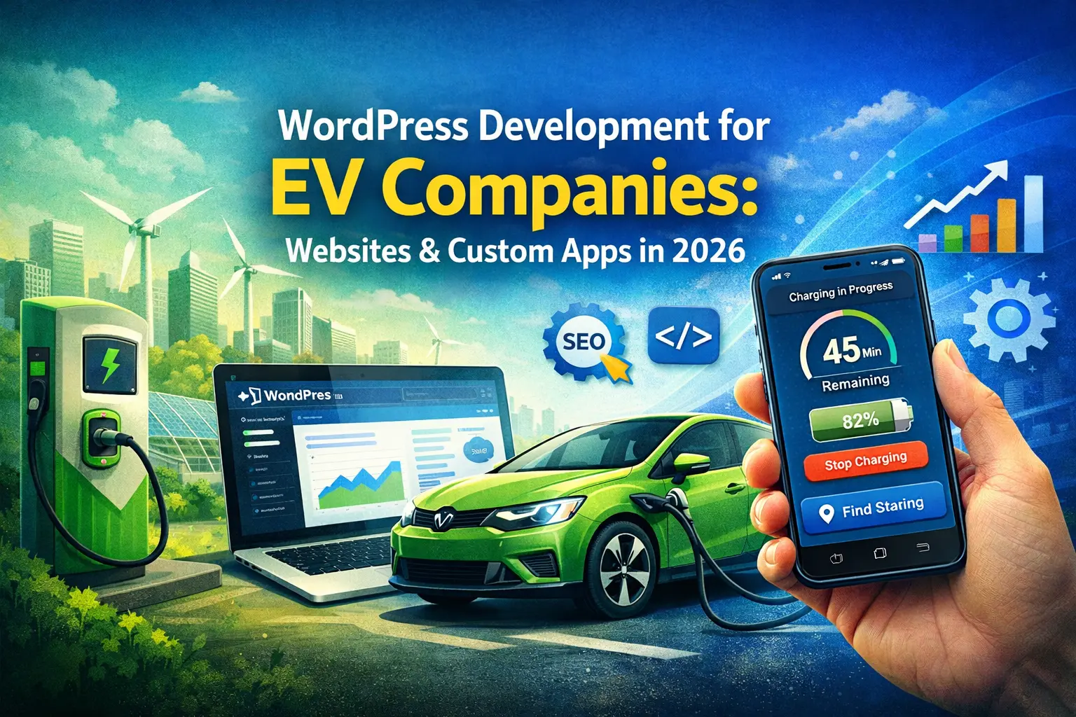 WordPress Development for EV Companies: Websites & Custom Apps in 2026
